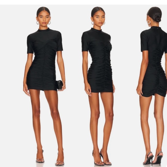 Alexander Wang Mock Ruched Bodycon Dress - Picture 4 of 5